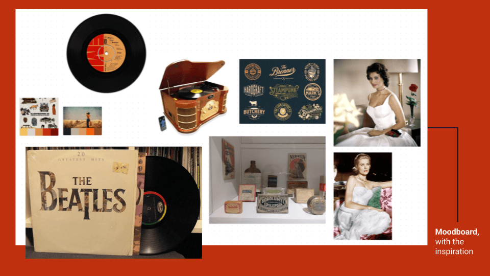 Moodboard with inspiration